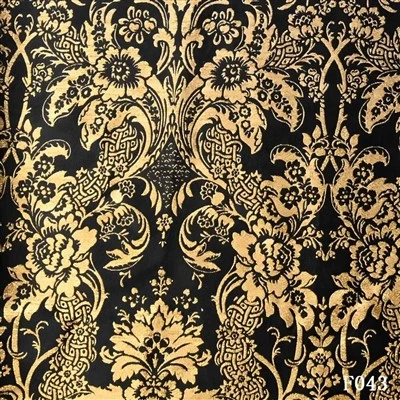 Premium Jacquard Suit Stof Sort Notch Lapel Formel Jakke