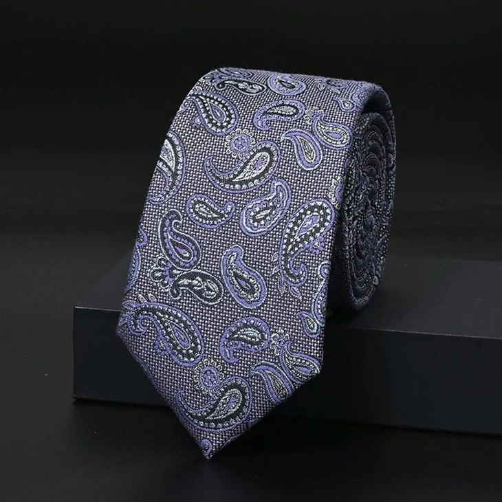 YiLi Comfortable Paisley Tie: Viscose Rayon Crafted